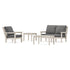 POLYWOOD Chippendale 4-Piece Deep Seating Set in Sand