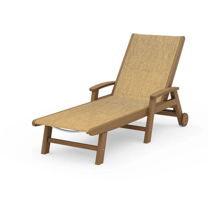 POLYWOOD Coastal Chaise with Wheels