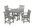 POLYWOOD Traditional Garden 5-Piece Dining Set in Slate Grey