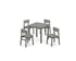 POLYWOOD Modern Studio Kids 5-Piece Dining Set in Slate Grey