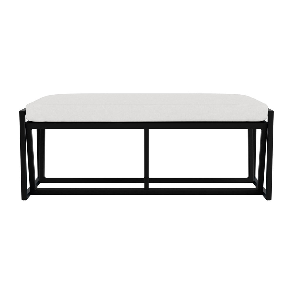 Lloyd Flanders Summit Loveseat Ottoman, lifestyle photo 2
