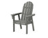 POLYWOOD Vineyard Curveback Adirondack Dining Chair in Slate Grey