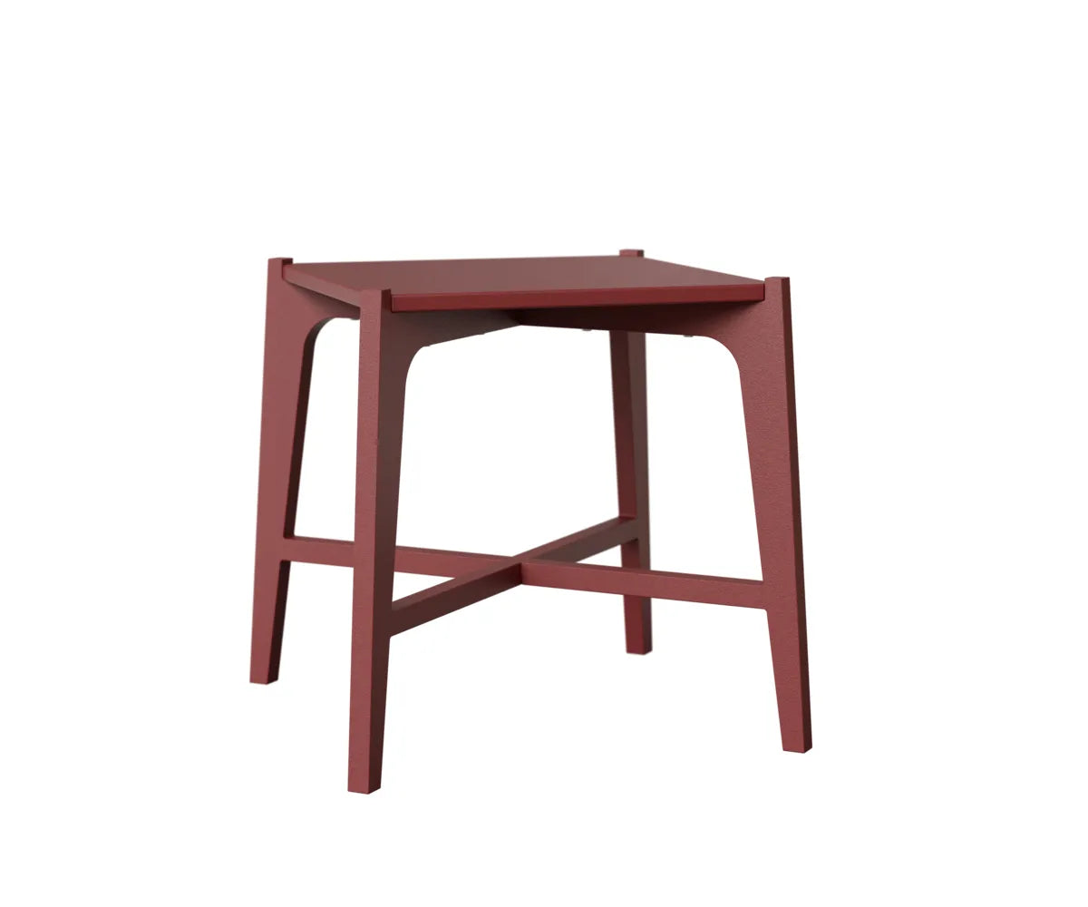 Berlin Gardens MGP Square Side Table in Red