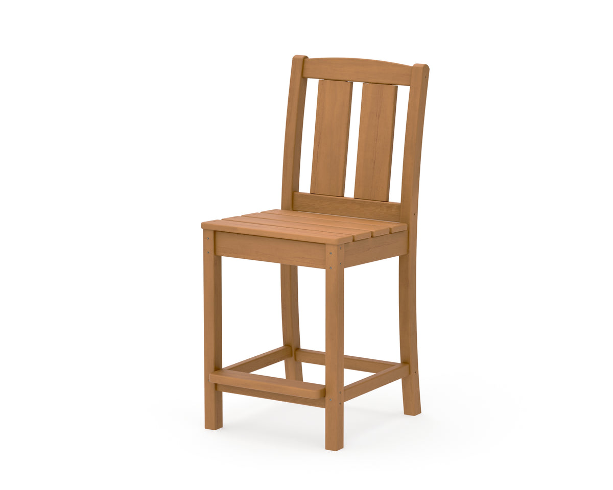POLYWOOD Mission Counter Side Chair in Natural