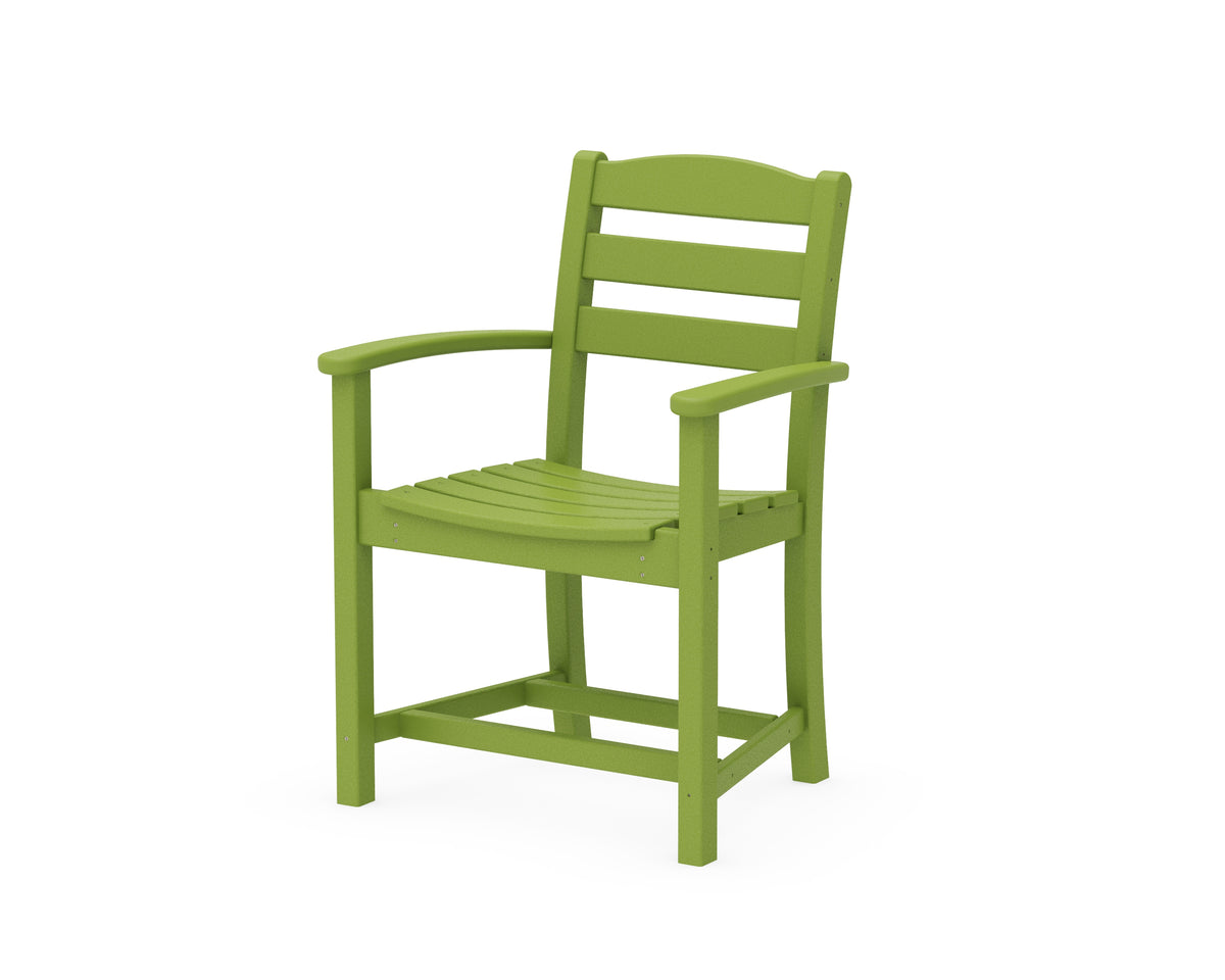 POLYWOOD La Casa Café Dining Arm Chair in Lime