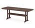 POLYWOOD Farmhouse Trestle 38" x 96" Counter Table in Mahogany