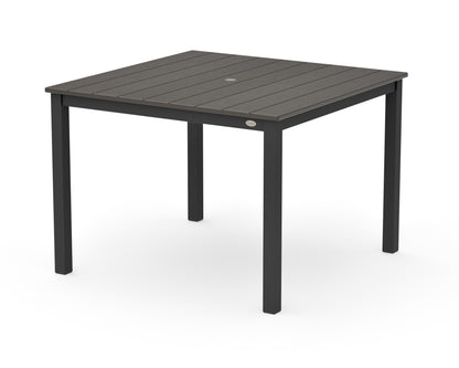 POLYWOOD Main Street 42 x 42 Dining Table in Black / Vintage Coffee