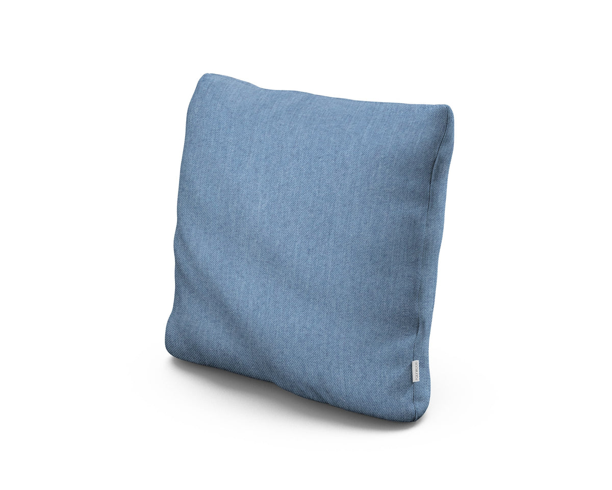 POLYWOOD 18" Outdoor Throw Pillow in Sky Blue
