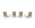 POLYWOOD 6-Piece Coastal Woven Chaise Lounge Set in Sand / Dune Grass