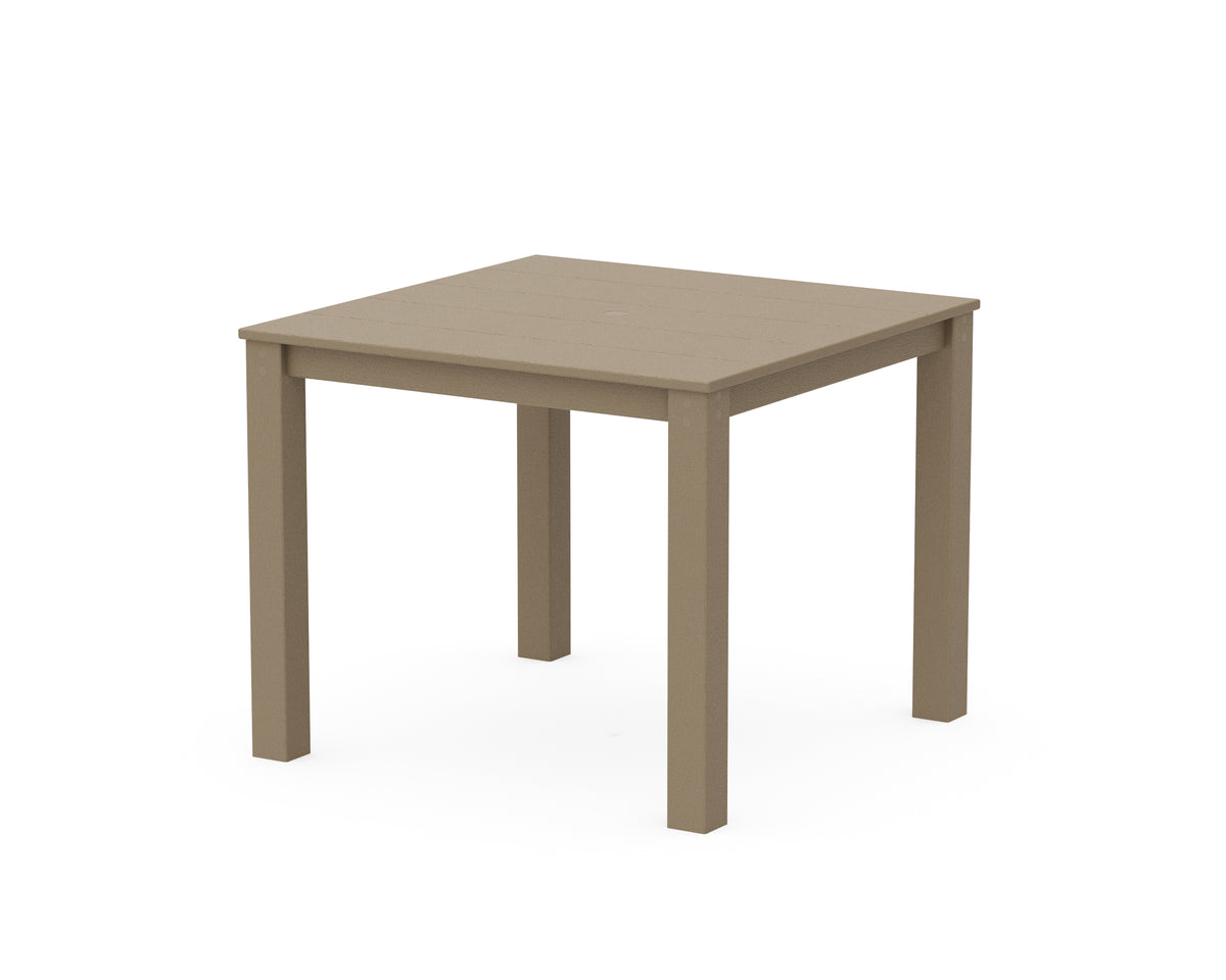 POLYWOOD Parsons 38" X 38" Dining Table in Vintage Sahara