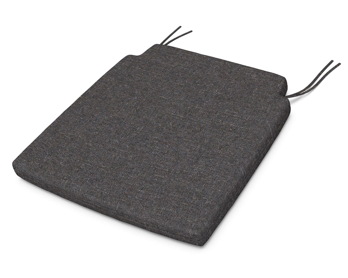 POLYWOOD Savannah Dining Seat Pad in Ash Charcoal