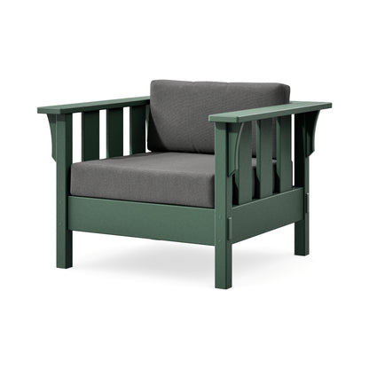 POLYWOOD Acadia Deep Seating Chair in Green / Ash Charcoal