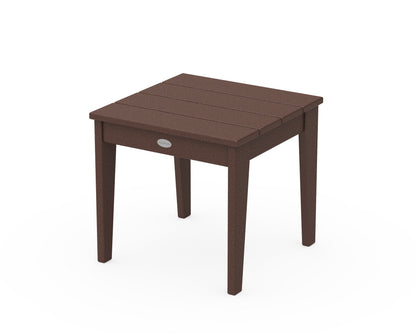 POLYWOOD Newport 18" Side Table in Mahogany