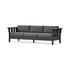 POLYWOOD Acadia Deep Seating Sofa in Black / Ash Charcoal