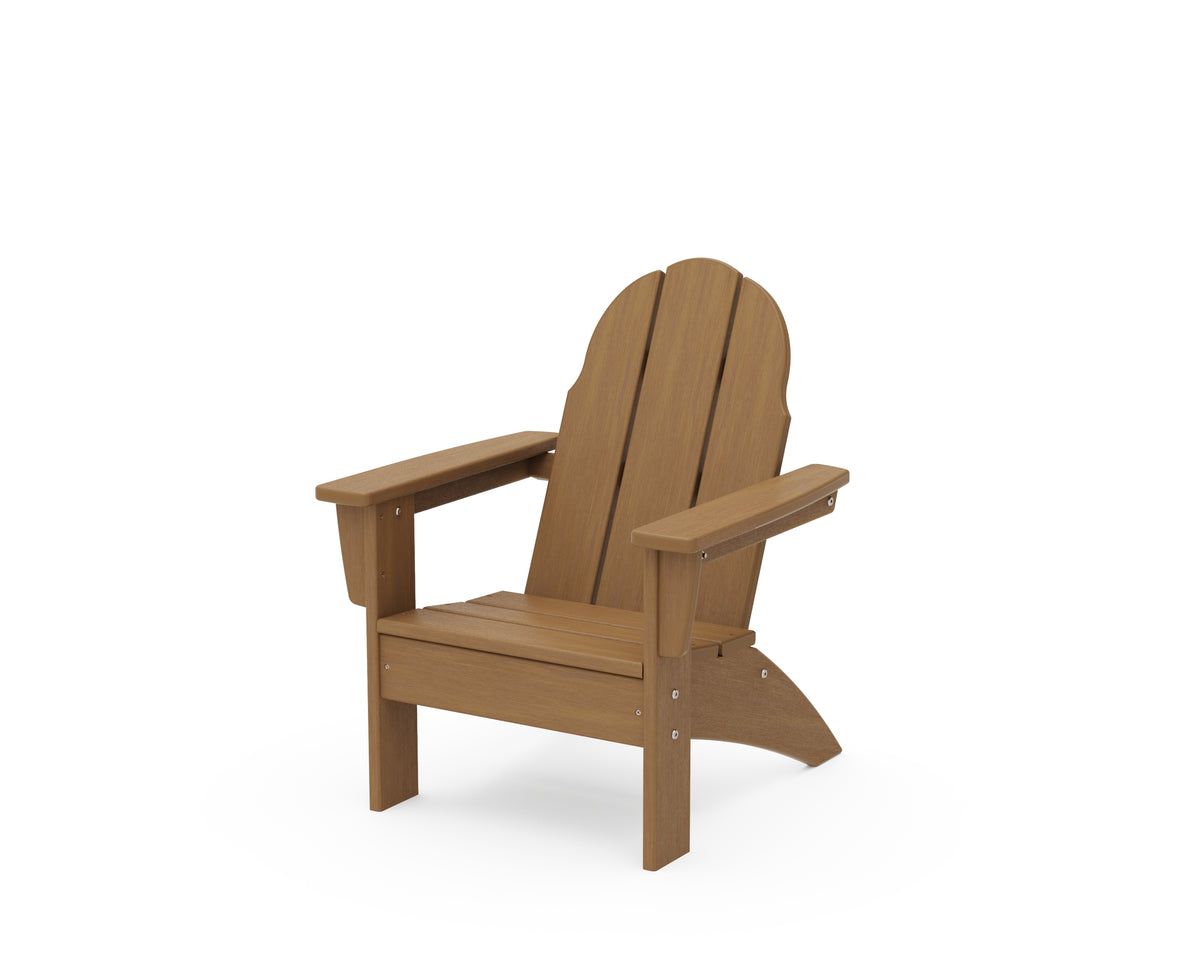 POLYWOOD Kids Vineyard Adirondack Chair in Natural