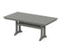 POLYWOOD Farmhouse Trestle 37" x 72" Dining Table in Slate Grey