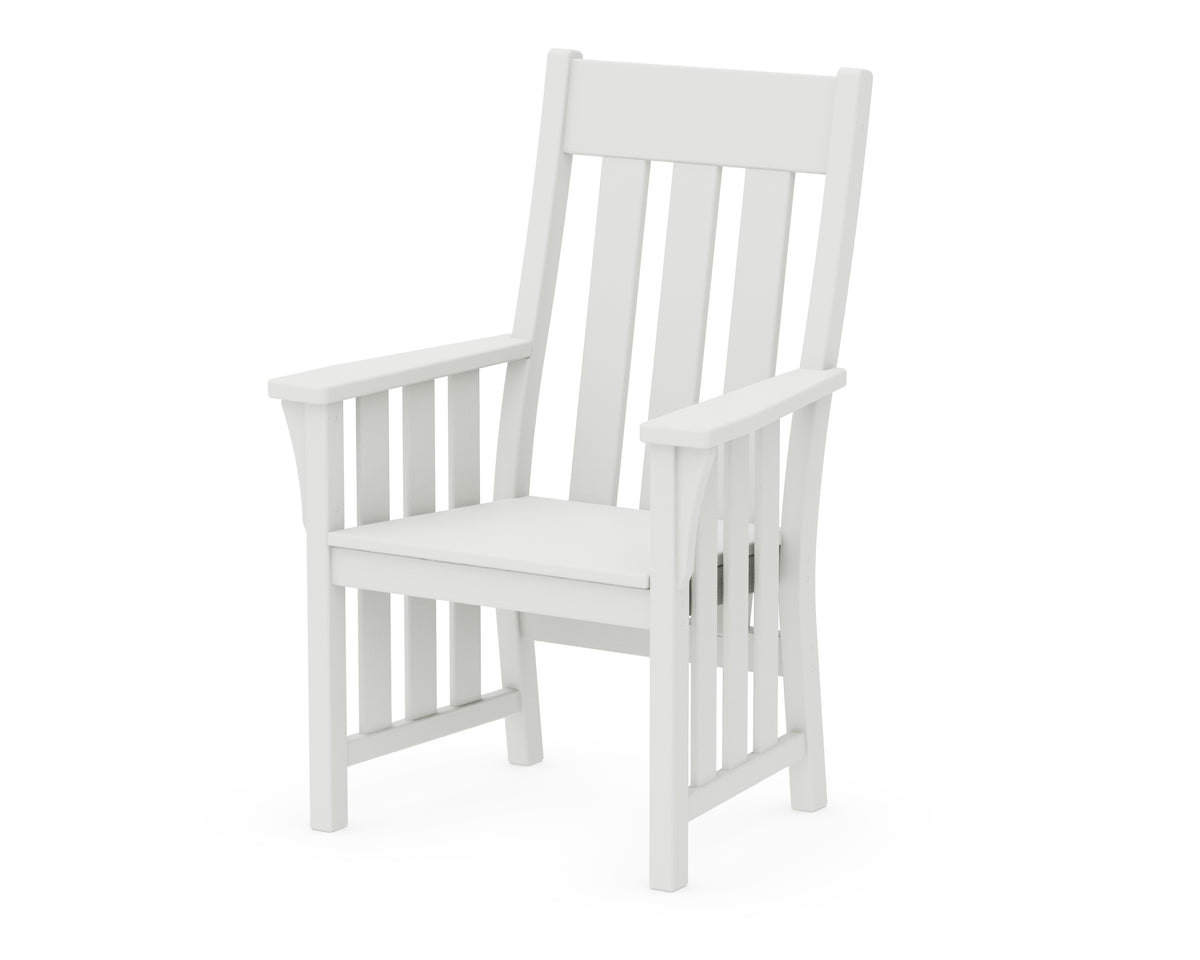 POLYWOOD Acadia Dining Arm Chair in Vintage White