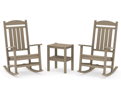 POLYWOOD Presidential 3-Piece Rocker Set in Vintage Sahara