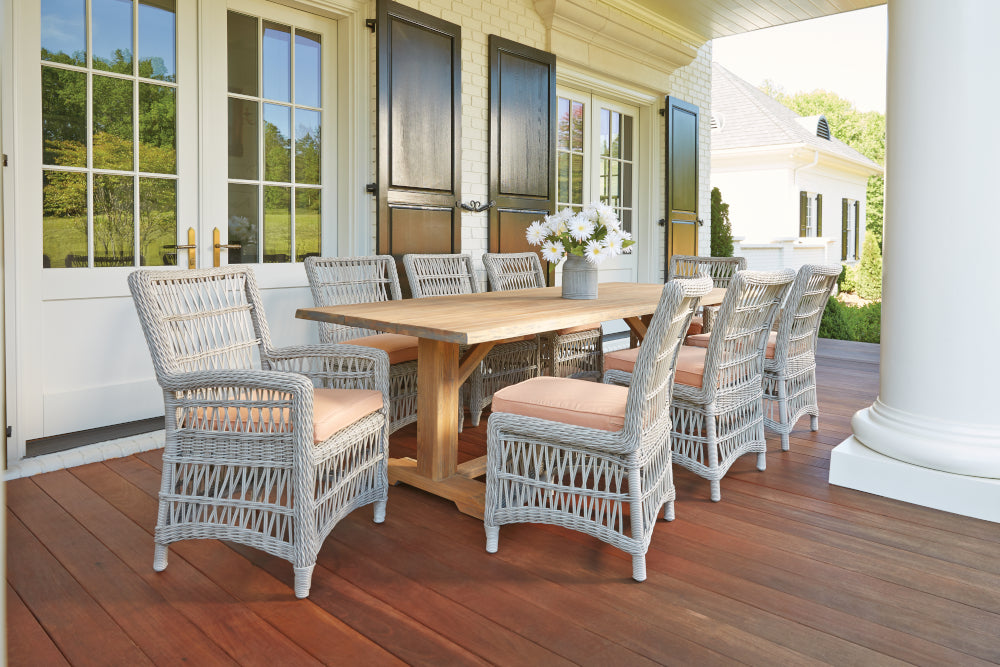 Lloyd Flanders Mackinac Dining Armchair, lifestyle photo 5