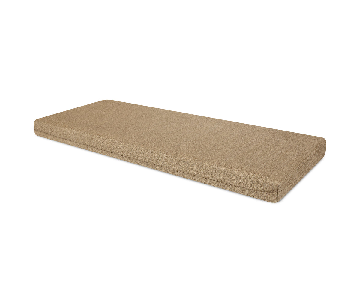 POLYWOOD Bench Seat Cushion - 17.5"D x 45.5"W x 2.5"H in Sesame