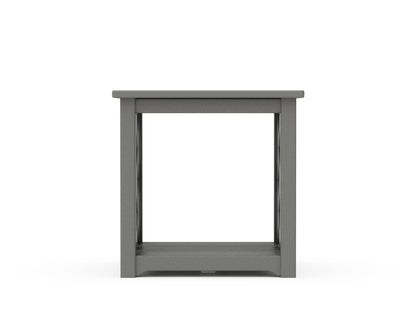 POLYWOOD Wovendale Accent Table angle view