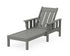POLYWOOD Acadia Chaise Lounge in Slate Grey