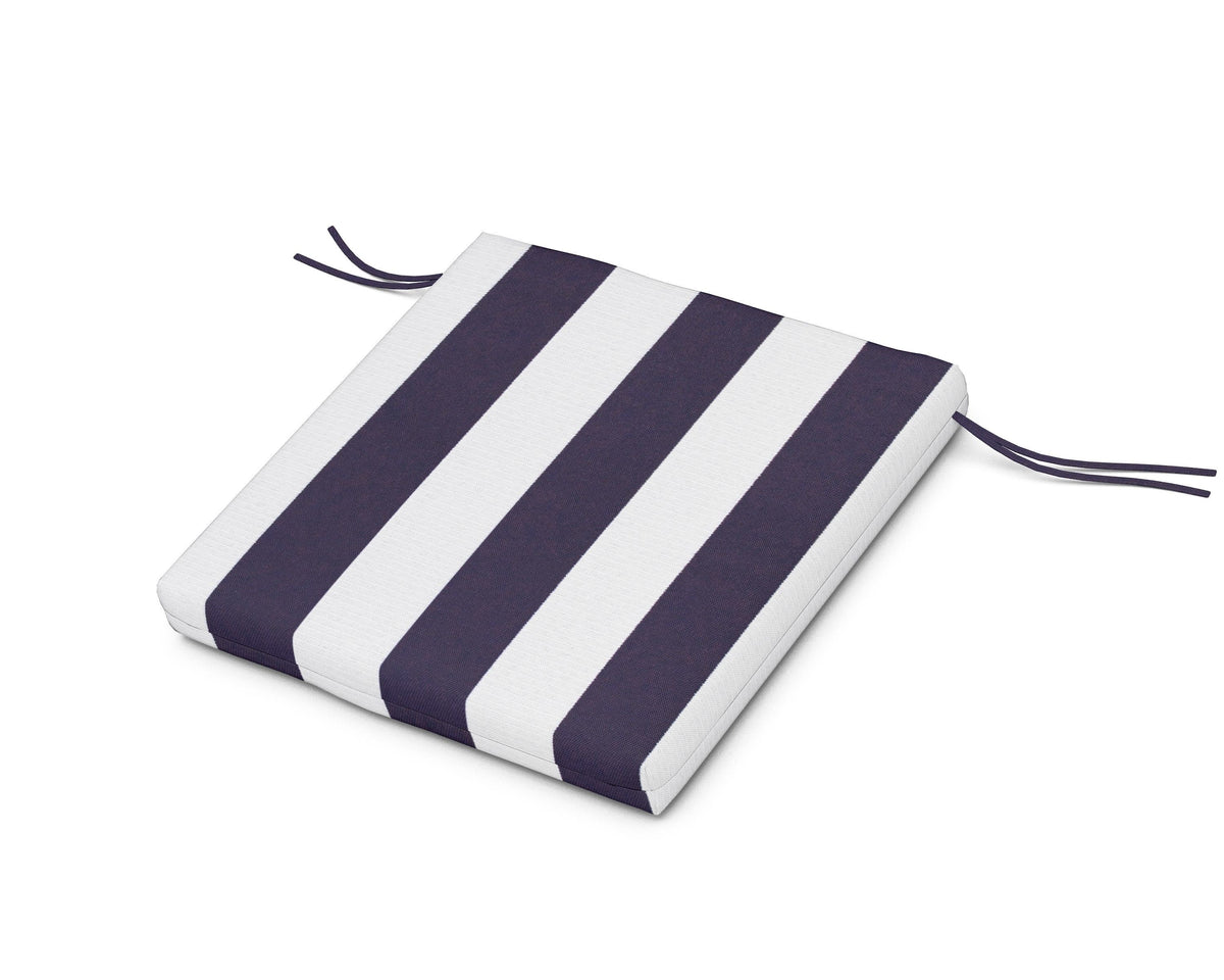 POLYWOOD AL300 Seat Pad in Cabana Stripe Navy