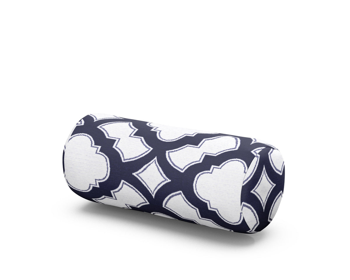 POLYWOOD Headrest Pillow - Two Strap in Trellis Navy