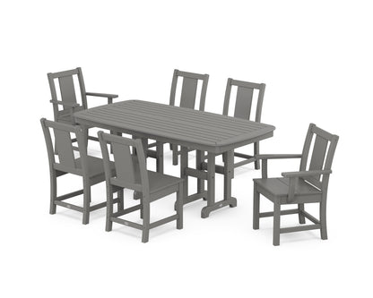 POLYWOOD Prairie 7-Piece Dining Set in Slate Grey