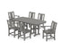 POLYWOOD Prairie 7-Piece Dining Set in Slate Grey