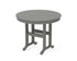 POLYWOOD 36" Round Farmhouse Dining Table in Slate Grey