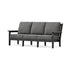 POLYWOOD Chippendale Deep Seating Sofa in Black / Ash Charcoal