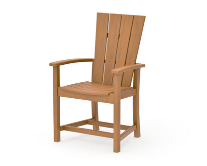 POLYWOOD Quattro Adirondack Dining Chair in Natural