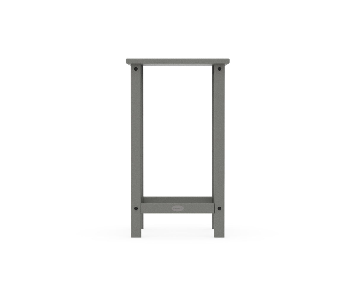 POLYWOOD Studio Square Counter Side Table angle view
