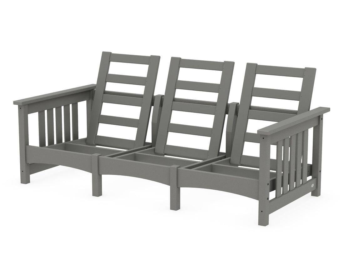 POLYWOOD Club Mission Sofa Frame in Slate Grey