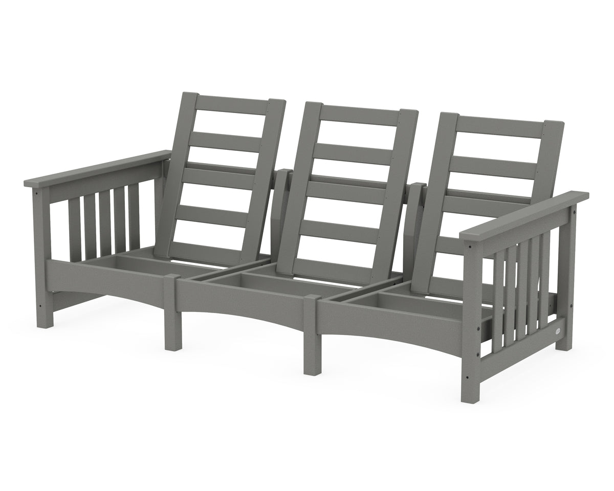POLYWOOD Club Mission Sofa Frame in Slate Grey