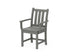 POLYWOOD Traditional Garden Dining Arm Chair in Slate Grey