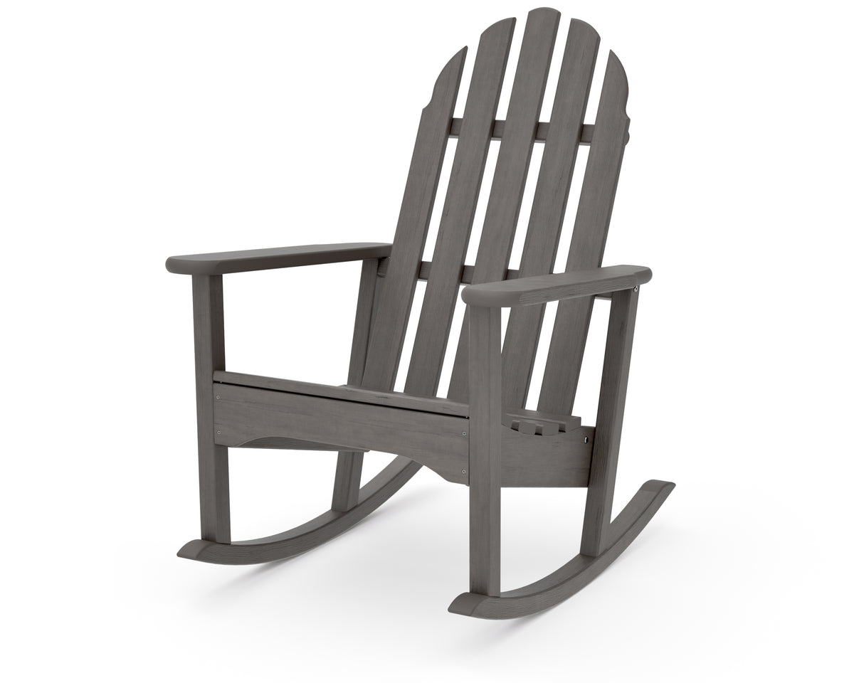 POLYWOOD Classic Adirondack Rocking Chair in Driftwood