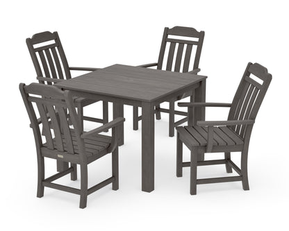 POLYWOOD Cottage 5-Piece Parsons Dining Set in Driftwood