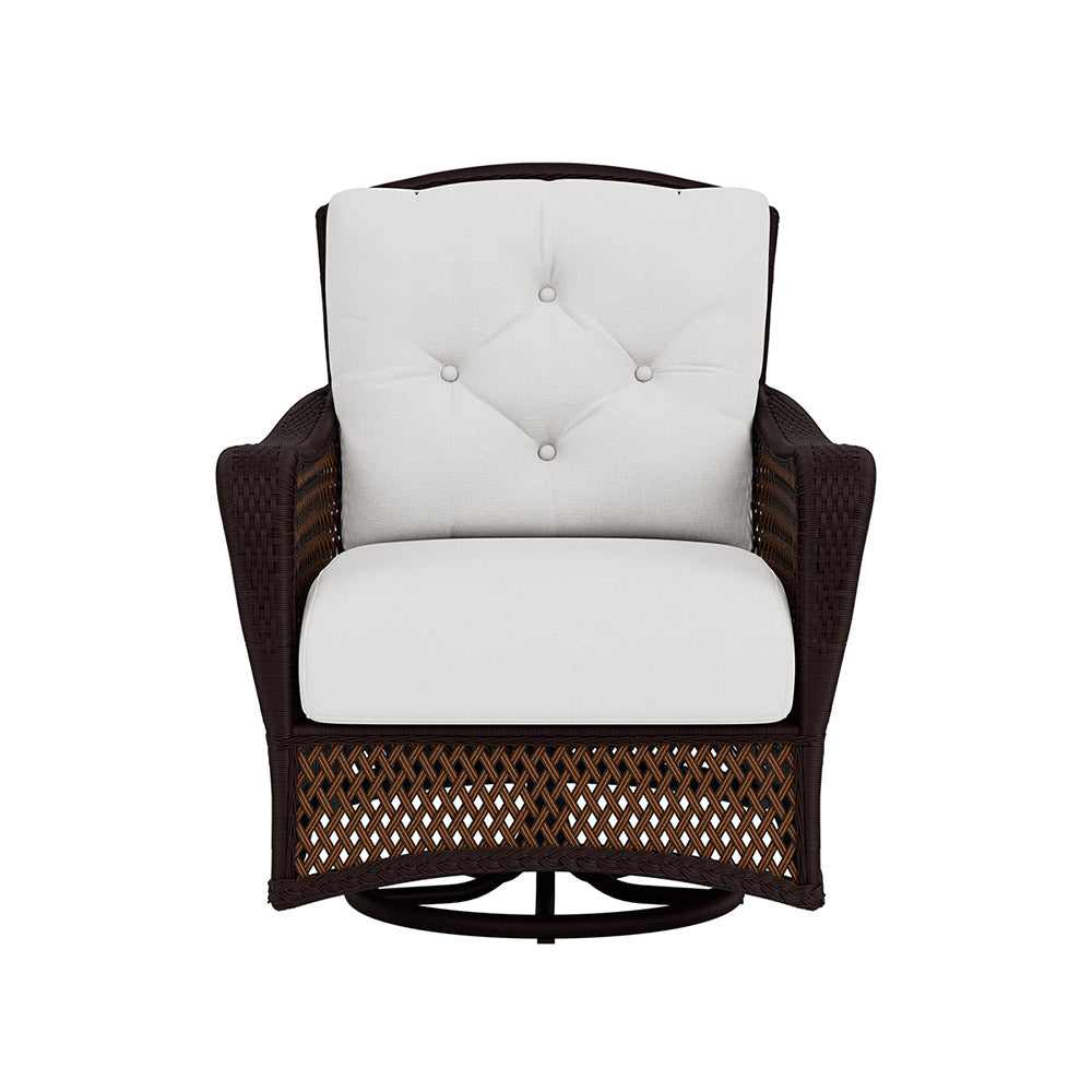 Lloyd Flanders Grand Traverse Swivel Glider Lounge Chair, lifestyle photo 2