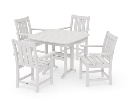 POLYWOOD Oxford 5-Piece Dining Set in Vintage White