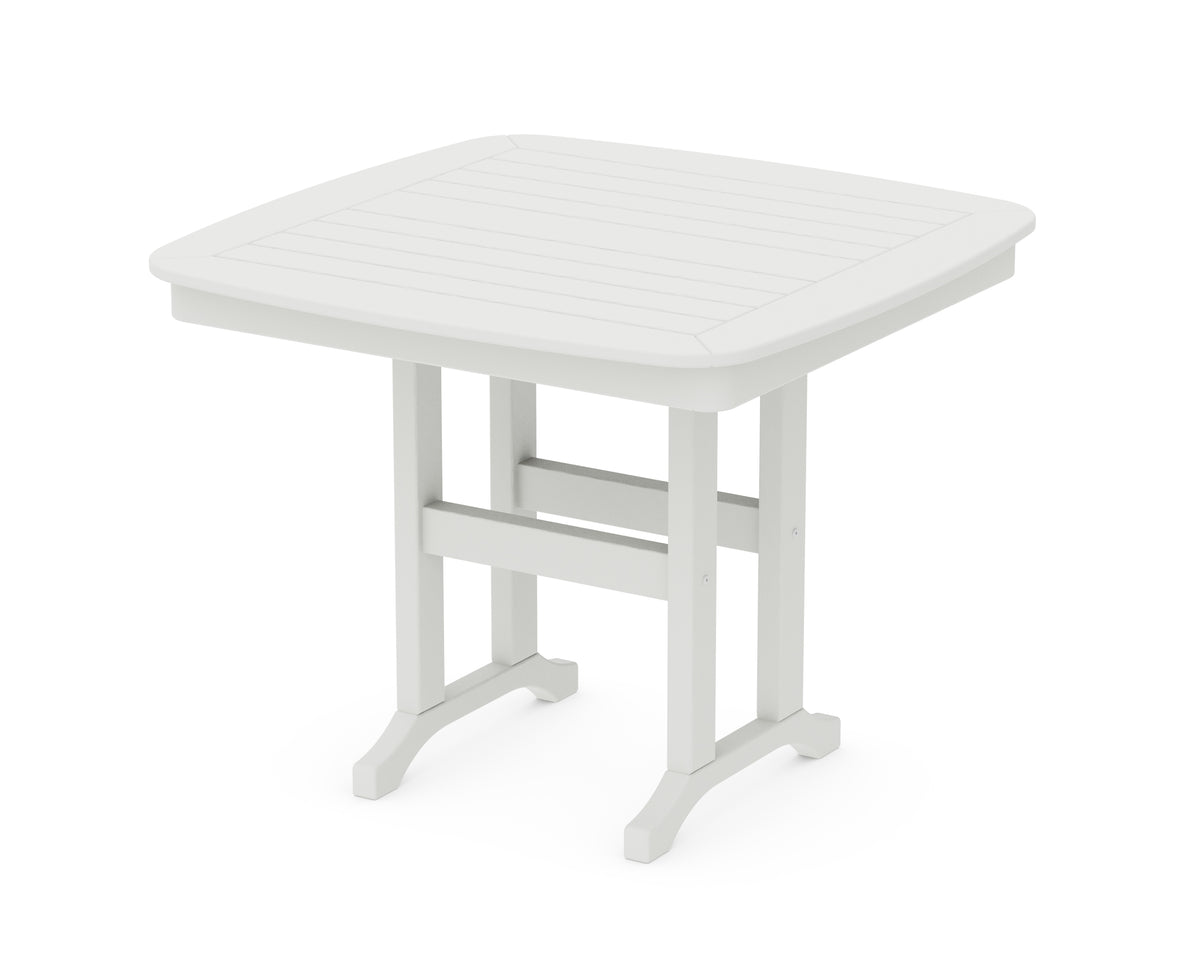 POLYWOOD Nautical 37" Dining Table in Vintage White