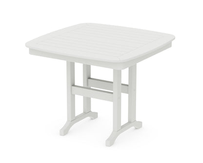 POLYWOOD Nautical 37" Dining Table in Vintage White