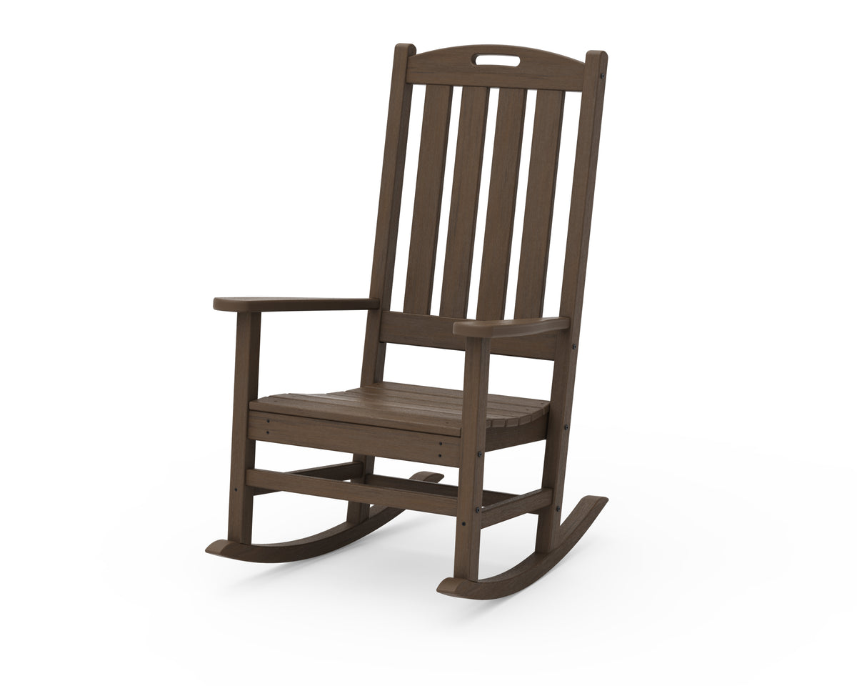POLYWOOD Nautical Porch Rocking Chair in Kona