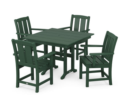 POLYWOOD Mission 5-Piece Farmhouse Dining Set in Green