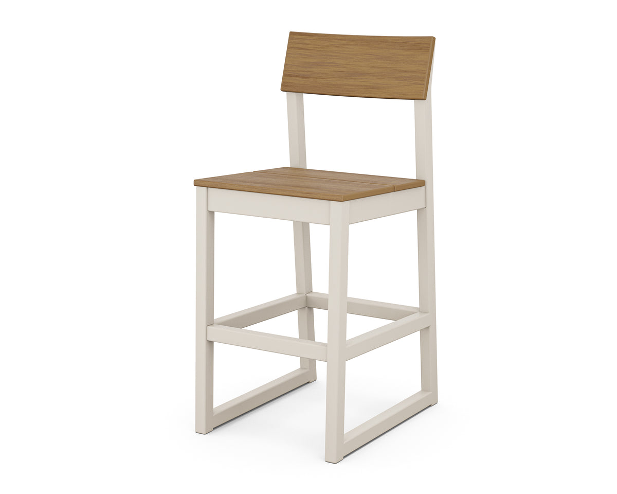 POLYWOOD EDGE Bar Side Chair in Sand / Natural