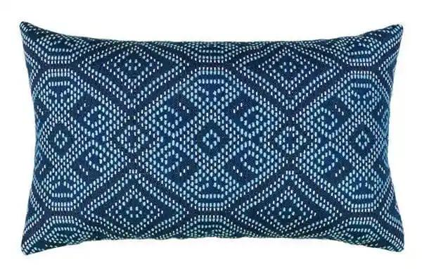 ELAINE SMITH INC. Outdoor Pillow 12&quot;X20&quot; Midnight Tile Outdoor Pillow