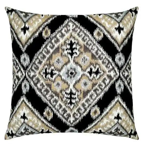 Ikat Diamond Onyx 20&quot;x20&quot; Outdoor Pillow - Casual Furniture World