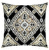 ELAINE SMITH INC. Outdoor Pillow Ikat Diamond Onyx 20"x20" Outdoor Pillow