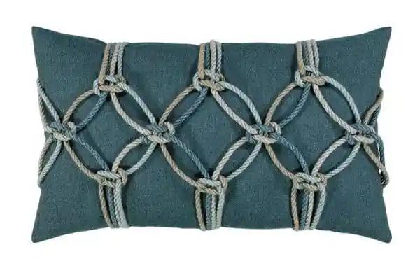 ELAINE SMITH INC. Outdoor Pillow Lagoon Rope 12”x20” Outdoor Pillow